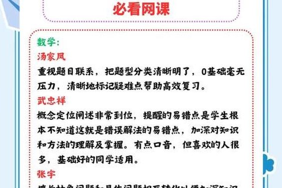 郭童童MSD—053课后辅导作业、25考研武忠祥网课网盘资源